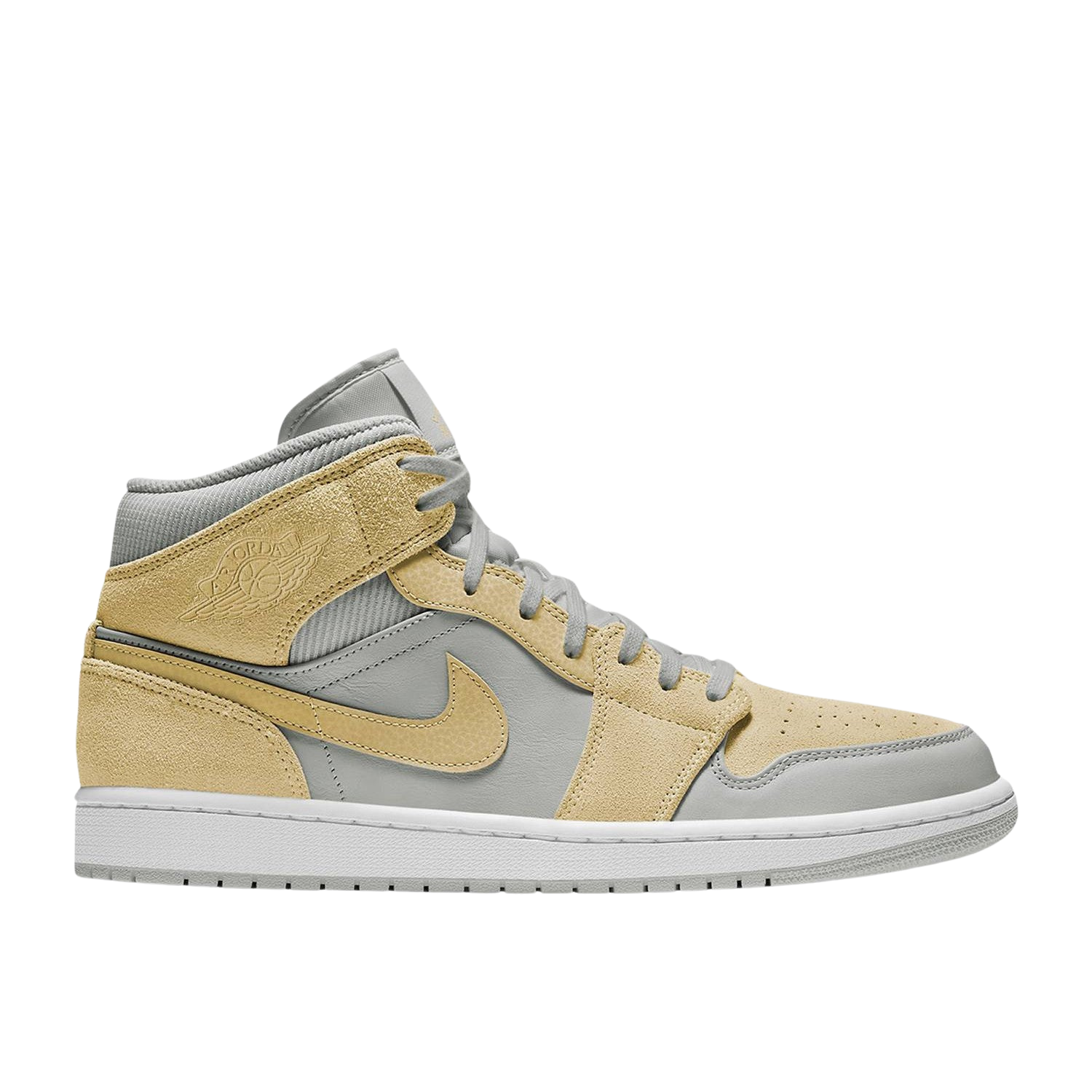 AIR JORDAN 1 MID 'MIXED TEXTURES YELLOW' - Hype Locker UK