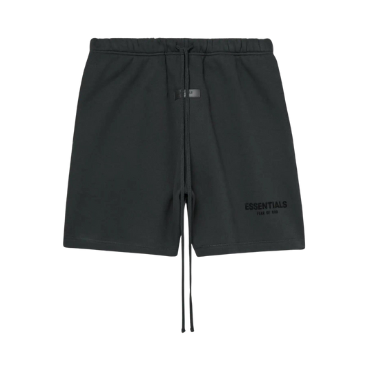 FEAR OF GOD ESSENTIALS BLACK / STRETCH LIMO SHORTS (SS22) - Hype Locker UK