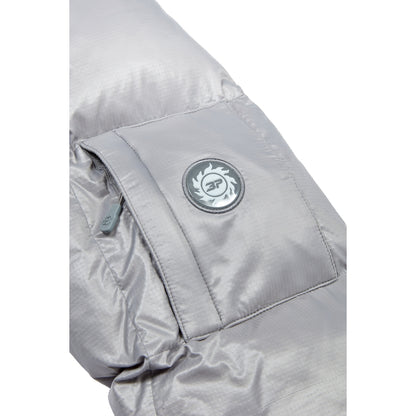 BROKEN PLANET SILVER PUFFER JACKET