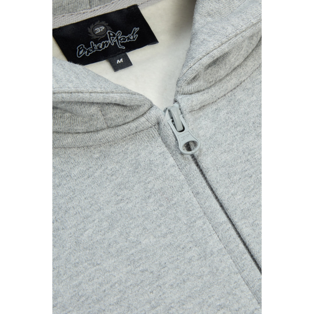 【ANTHEM A】BROKEN CRACK PRINT ZIP SWEAT Broken Planet Heather Grey Sun Zip Up Tracksuit | Hype Locker UK