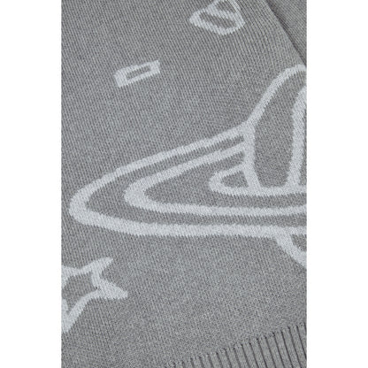 BROKEN PLANET HEATHER GREY KNIT SWEATER