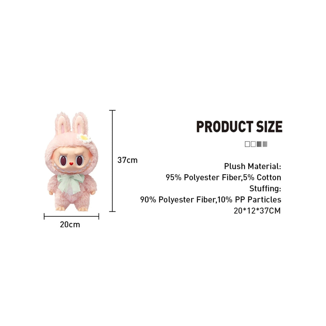 Pop Mart Labubu Mokoko Close to Sweet Vinyl Plush Doll (37cm