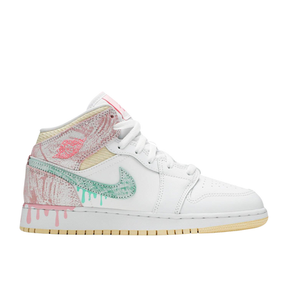 AIR JORDAN 1 MID 'PAINT DRIP' (GS) - Hype Locker UK