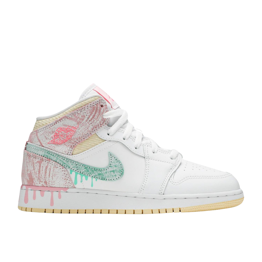 AIR JORDAN 1 MID 'PAINT DRIP' (GS) - Hype Locker UK