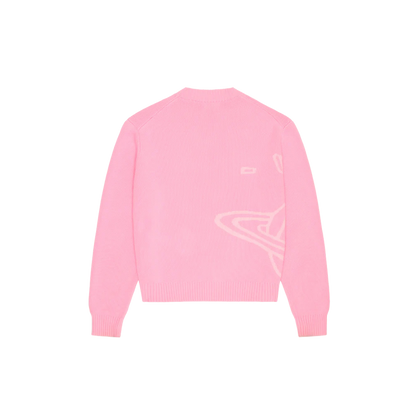 BROKEN PLANET CANDY PINK KNIT SWEATER