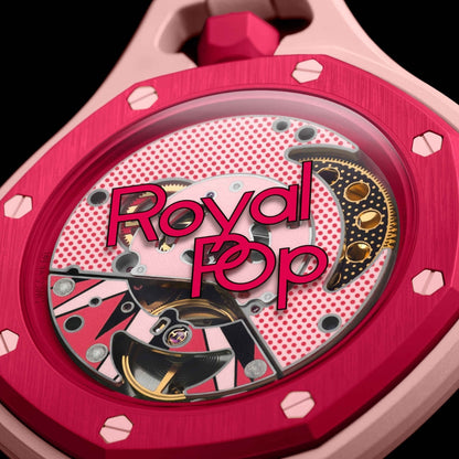 SWATCH X AUDEMARS PIGUET BIOCERAMIC ROYAL POP OTTO ROSSO POCKET WATCH