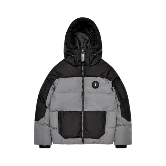 TRAPSTAR DECODED AW23 PUFFER JACKET - BLACK / GREY