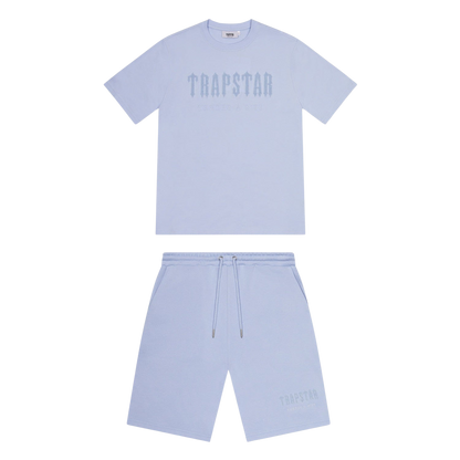 TRAPSTAR CHENILLE DECODED SHORT SET - ICE BLUE