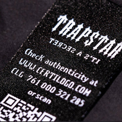 TRAPSTAR DECODED CHENILLE HOODED TRACKSUIT - BLACK / YELLOW