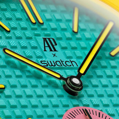 SWATCH X AUDEMARS PIGUET BIOCERAMIC ROYAL POP OTG ROZ POCKET WATCH