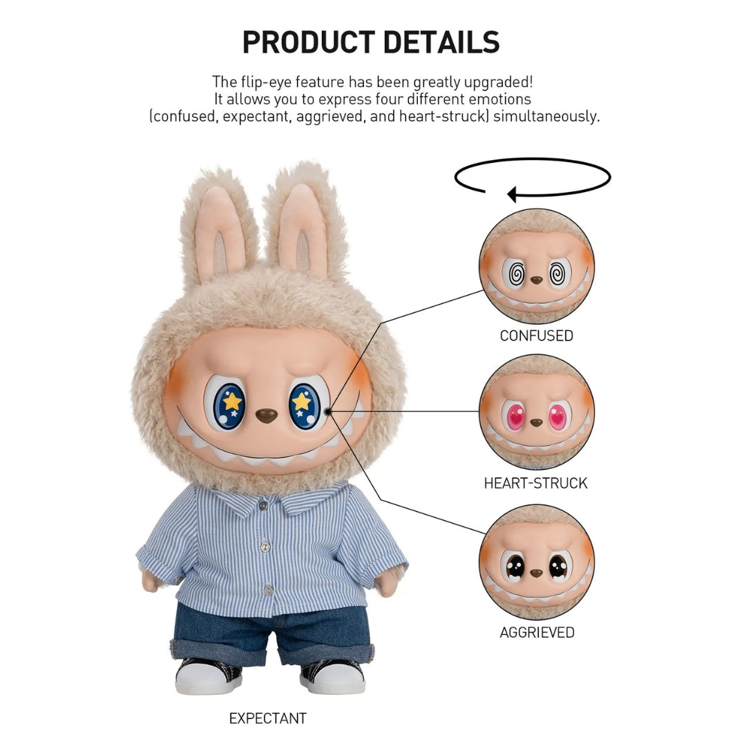 Pop Mart Labubu The Monsters Flip With Me Vinyl Plush Doll (40cm