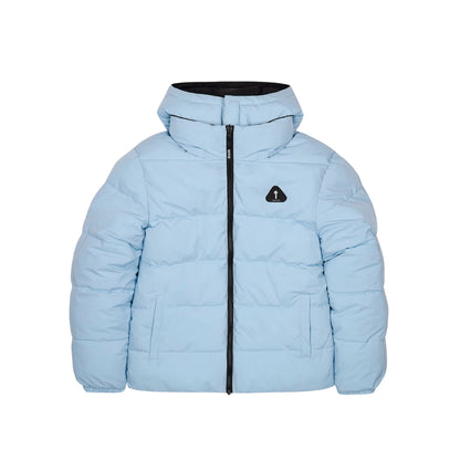 TRAPSTAR IRONGATE ARCH REVERSIBLE PUFFER JACKET AW25 - BLACK / LIGHT BLUE