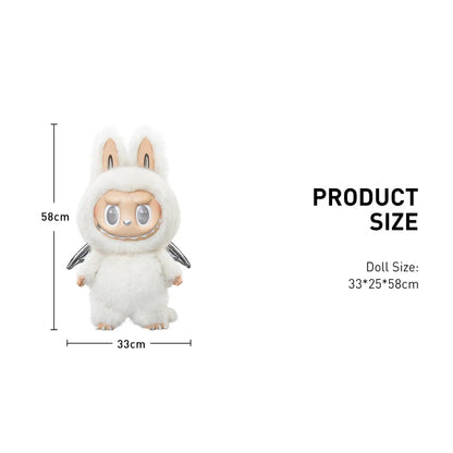 POP MART LABUBU THE MONSTERS ZIMOMO ANGEL IN CLOUDS VINYL DOLL + TOTE BAG (58CM)
