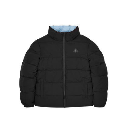 TRAPSTAR IRONGATE ARCH REVERSIBLE PUFFER JACKET AW25 - BLACK / LIGHT BLUE