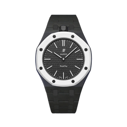 WRIST STRAP FOR SWATCH X AUDEMARS PIGUET ROYAL POP OCHO NEGRO