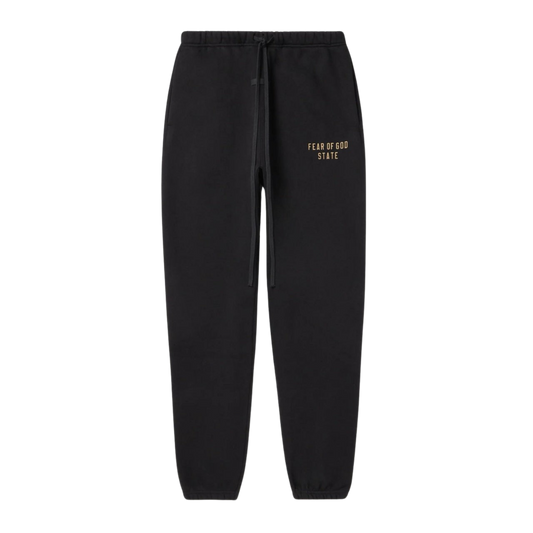 FEAR OF GOD ESSENTIALS BLACK SWEATPANTS (FW24)