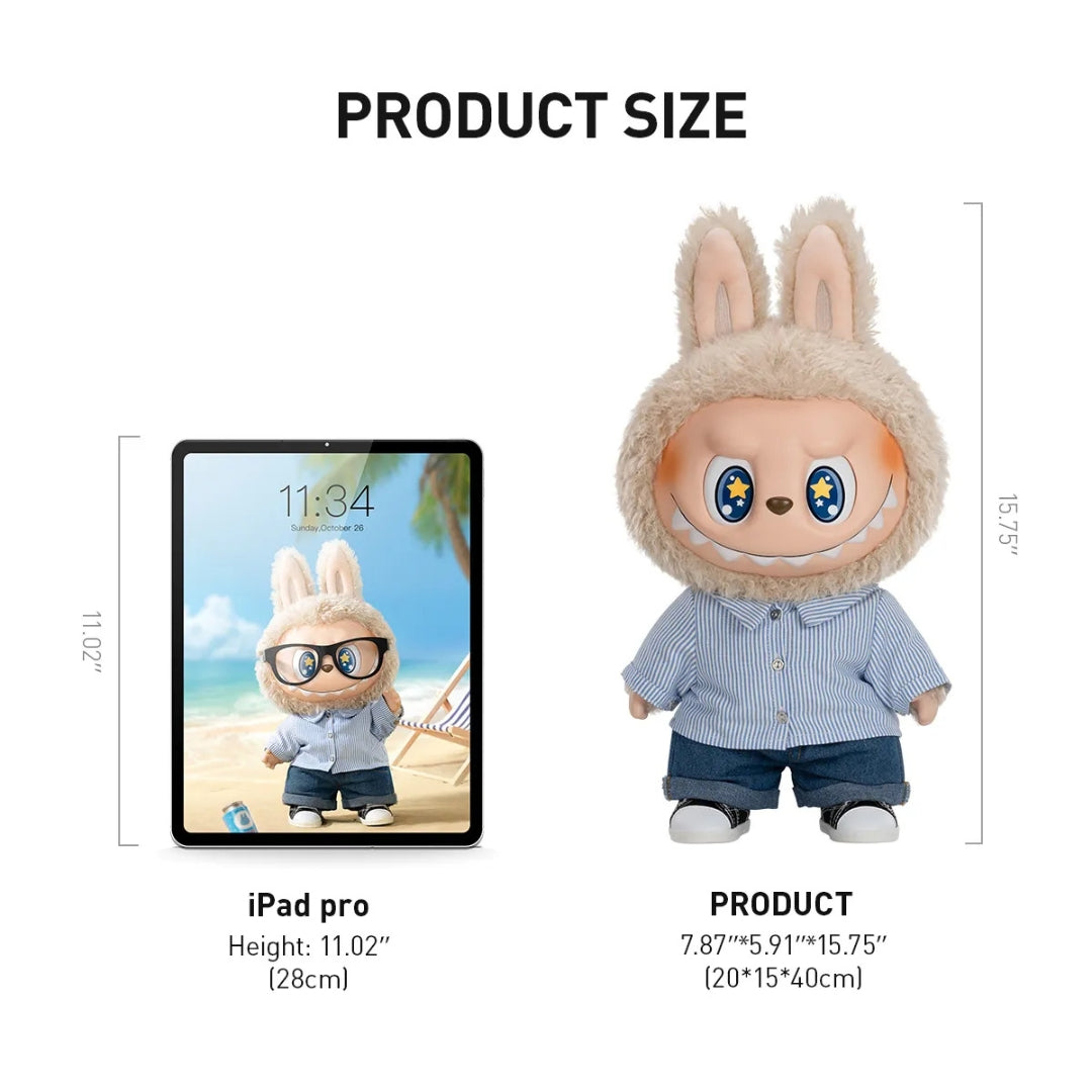 Pop Mart Labubu The Monsters Flip With Me Vinyl Plush Doll (40cm