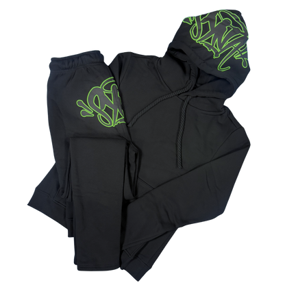 SYNA WORLD OG TRACKSUIT - BLACK / NEON GREEN
