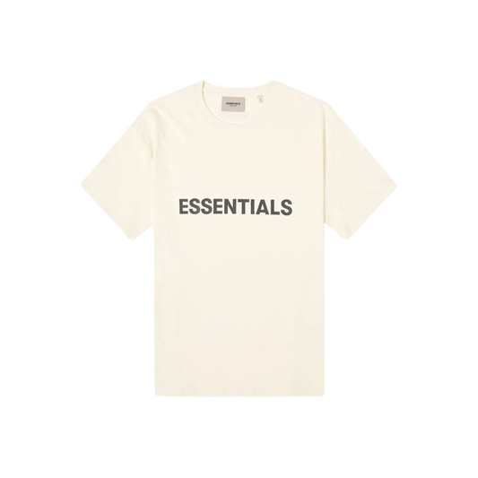 FEAR OF GOD ESSENTIALS BUTTERCREAM FRONT LOGO T-SHIRT - Hype Locker UK