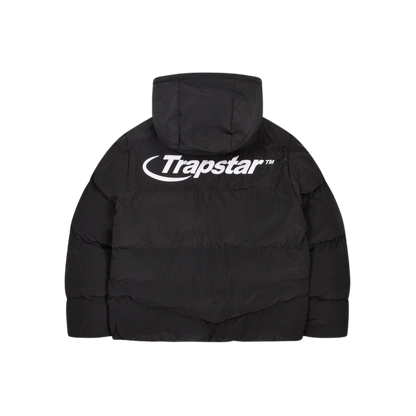 TRAPSTAR HYPERDRIVE HOODED PUFFER JACKET - BLACK