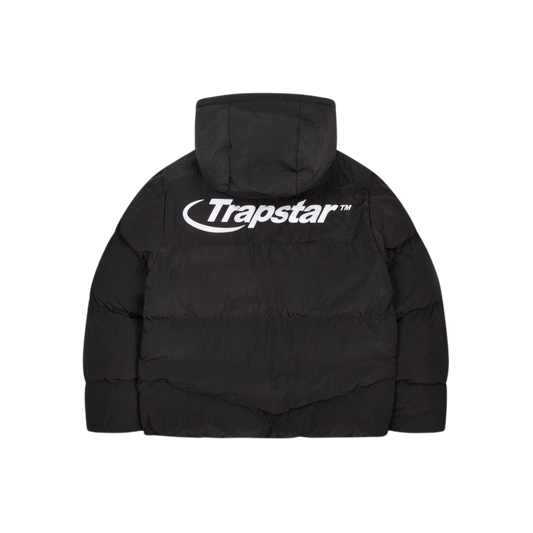 TRAPSTAR HYPERDRIVE HOODED PUFFER JACKET - BLACK