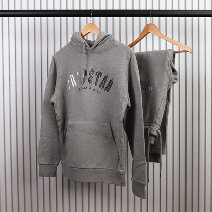 TRAPSTAR IRONGATE ARCH TRACKSUIT - GREY / BLACK