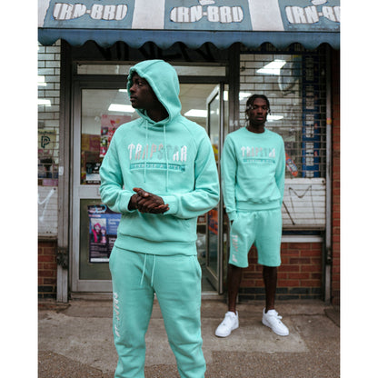 TRAPSTAR CHENILLE DECODED 2.0 HOODED TRACKSUIT - TEAL