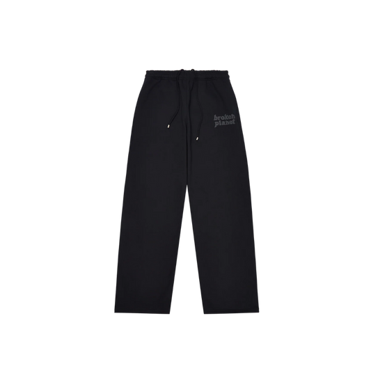 BROKEN PLANET MIDNIGHT BLACK / BLACK STRAIGHT LEG SWEATPANTS