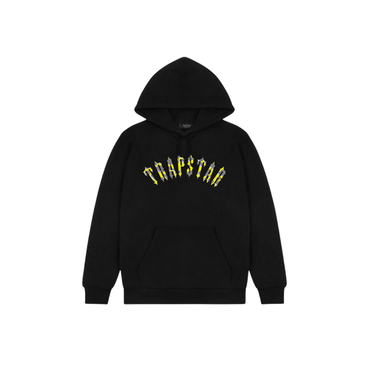 TRAPSTAR X CENTRAL CEE ARCH HOODIE - BLACK