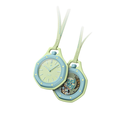 SWATCH X AUDEMARS PIGUET BIOCERAMIC ROYAL POP BLAUE ACHT POCKET WATCH