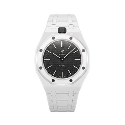 WRIST STRAP FOR SWATCH X AUDEMARS PIGUET ROYAL POP OCHO NEGRO