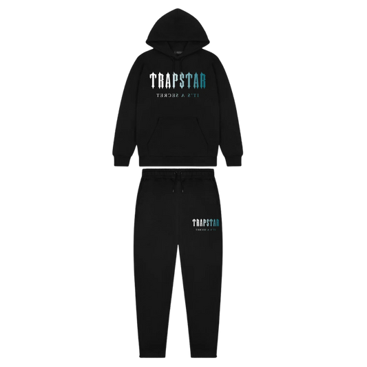 TRAPSTAR DECODED PRINT TRACKSUIT - BLACK / BLUE