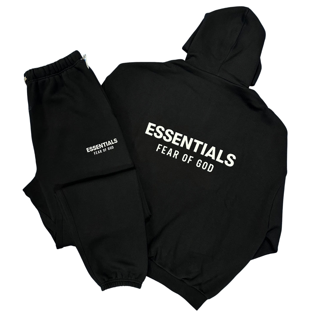 ESSENTIALS FEAR OF GOD ブラック　セットアップ FOG ESSENTIALS エッセンシャルズ Essentials トラック