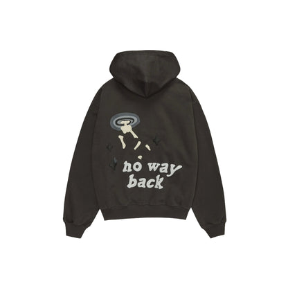 BROKEN PLANET 'TRAPPED IN TIME' SOOT BLACK HOODIE