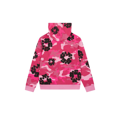 DENIM TEARS COTTON WREATH ZIP HOODIE PINK CAMO