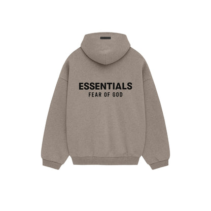 FEAR OF GOD ESSENTIALS DARK HEATHER GREY HOODIE (FW24)