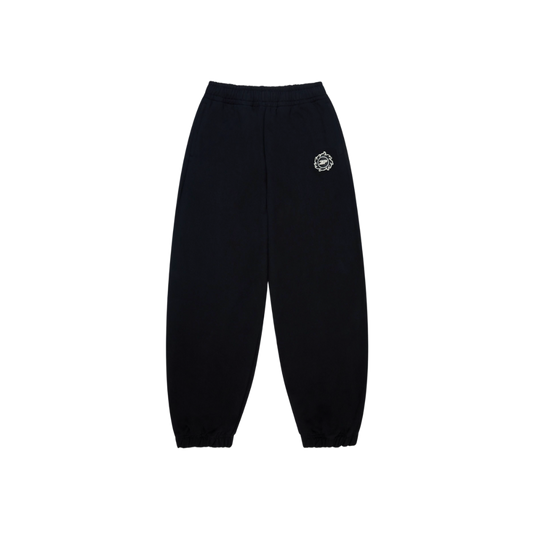 BROKEN PLANET MIDNIGHT BLACK CUFFED SWEATPANTS