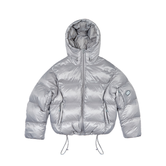 BROKEN PLANET SILVER PUFFER JACKET