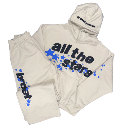 BROKEN PLANET 'ALL THE STARS' IVORY WHITE TRACKSUIT