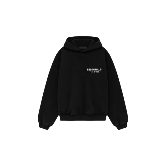 FEAR OF GOD ESSENTIALS KIDS BLACK HOODIE (FW24)