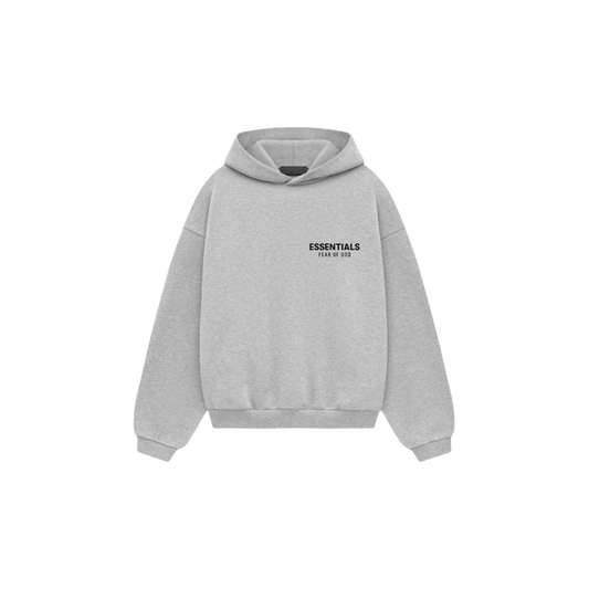 FEAR OF GOD ESSENTIALS KIDS LIGHT HEATHER GREY HOODIE (FW24)