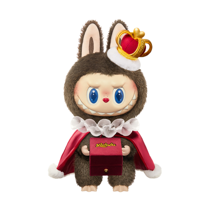 POP MART LABUBU THE MONSTERS LET'S CHECKMATE VINYL PLUSH DOLL (KING) (37CM)