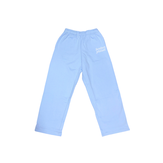BROKEN PLANET SKY BLUE STRAIGHT LEG SWEATPANTS