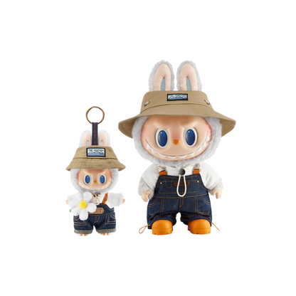 POP MART LABUBU THE MONSTERS FALL IN WILD VINYL PLUSH DOLL + PENDANT BUNDLE