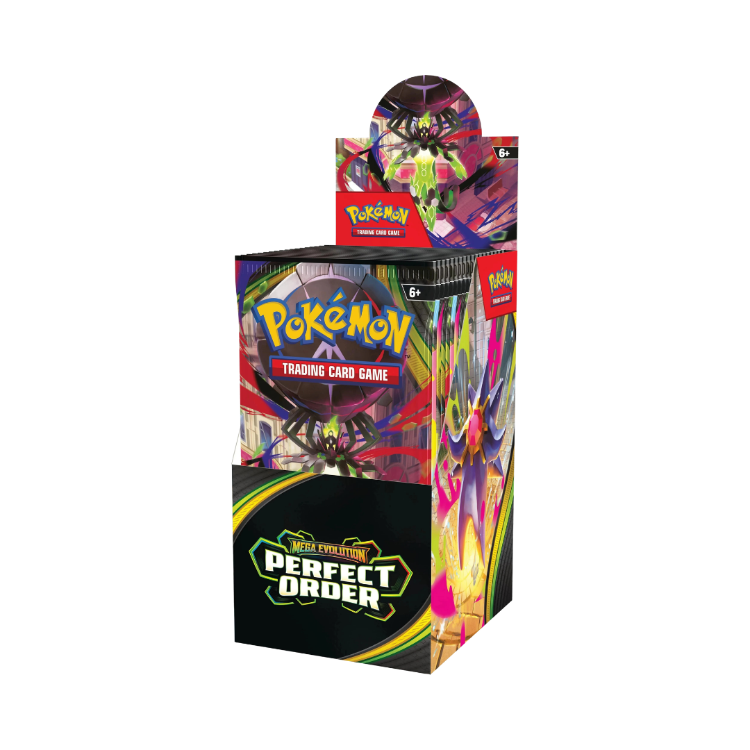 mega evolutions booster box uk Pokémon TCG Mega Evolution Perfect Order Half Booster Box (18 Packs)