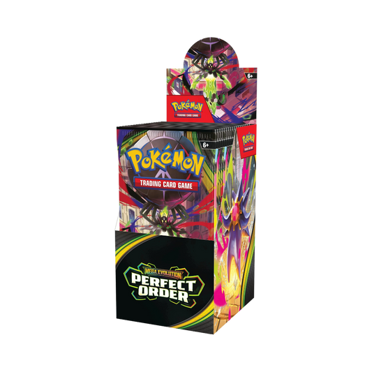 POKÉMON TCG MEGA EVOLUTION PERFECT ORDER HALF BOOSTER BOX (18 PACKS)