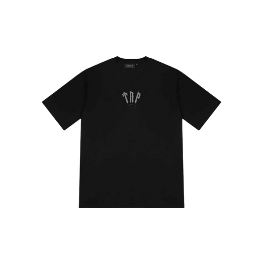 TRAPSTAR TRP FRIENDS & FAMILY T-SHIRT - BLACK / GREY