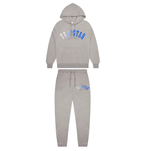 TRAPSTAR IRONGATE ARCH FADE TRACKSUIT - GREY / BLUE