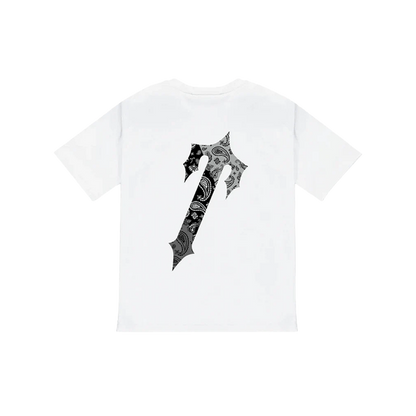 TRAPSTAR DECODED PAISLEY MONOCHROME EDITION T-SHIRT - WHITE