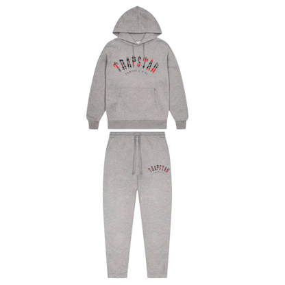 TRAPSTAR IRONGATE CAMO ARCH TRACKSUIT - GREY / INFRARED